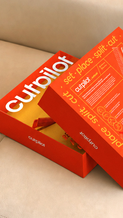 Open Cutpilot package on a chair